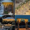 Ramadan Solar Moons Stars Light String, Indoor/Outdoor Waterproof Window with 8 Modes. Timer and Remote