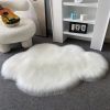 1pc, Fluffy Faux Fur Cloud Plush Rug - Machine Washable