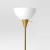 Black Minimalist Torchiere Floor Lamp with 3-Way Switch Light