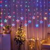 1pc 11.5' LED Star Curtain Lights. USB Plug. Festival Lights. Indoor or Outdoor