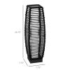 Outdoor Rattan Solar Lantern Pathway Light with Auto On/Off LED Lights