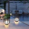 Outdoor Waterproof Solar Power LED Plant Stand Table