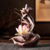 Reversible Purple Lotus Floral Heated Aromatherapy Sand Ornament