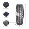 Solar Outdoor Lantern Wicker Deck Light