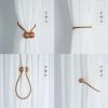 2Pcs Magnetic Curtain Rope and Ball Rods Tieback Holder