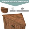 Corner Bathroom Storage Cabinet with Adjustable Shelves