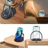 3 In 1 Foldable Wireless LED Reading Table Lamp  With Charging Station.15W Fast Charging.
