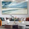 Large Hand Painted Seascape Painting.